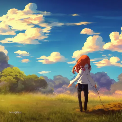 Prompt: photo cartoon illustration comics manga painting of bear, blue skies and lots of clouds, fairy tales, bright colors and high picture, quality, by makoto shinkai, hdr, digital painting, unreal engine, 8 k, volumetric lighting, contra