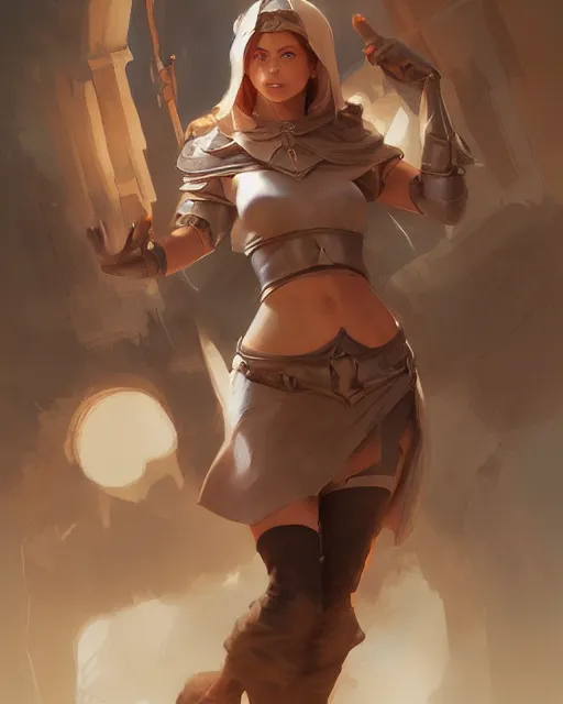 Image similar to beautiful female cleric by Stanley Artgerm Lau, WLOP, Rossdraws, frank frazetta, Andrei Riabovitchev, Marc Simonetti, tranding on artstation