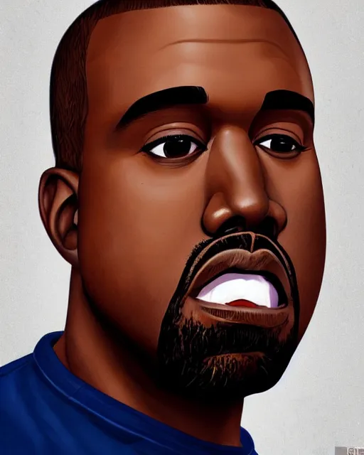 Prompt: classic disney portrait character art of kanye west, art, cgsociety, artstation