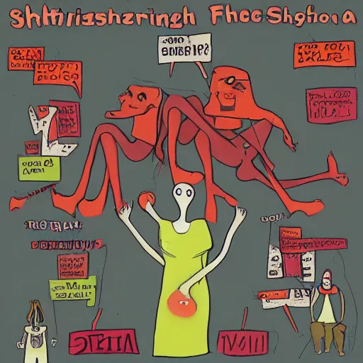 Image similar to visual representation of schizophrenia