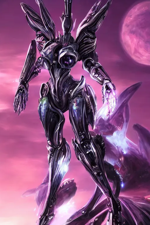 Prompt: maw shot, hyperdetailed realistic elegant beautiful stunning giant robot mecha hot female goddess dragon, sharp spines, sharp metal ears, smooth purple eyes, smooth fuschia skin, smooth silver armor, nebula size, space, epic proportions, epic scale, macro giantess, warframe, destiny, furry, dragon art, goddess art, giantess art, furaffinity, octane