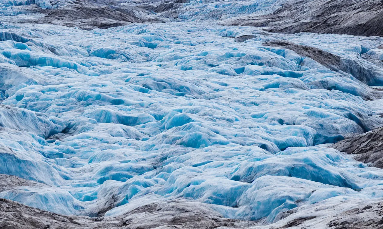 Prompt: Greenland ice canyon landscape, glacier frozen, cinematic