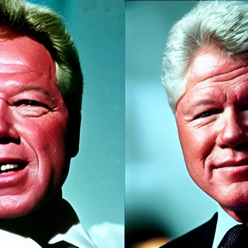 Image similar to William Shatner as Bill Clinton 4k detail