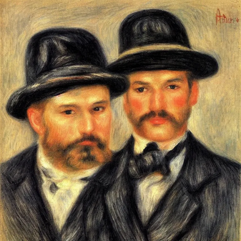 Prompt: A realistic portrait of Freddie Kruger, painted by Pierre-Auguste Renoir