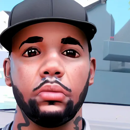 Image similar to rapper Andrew tate in Fortnite very detailed 4K quality super realistic