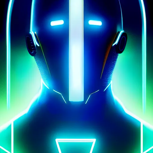 Image similar to tron legacy jesus laughing, diffuse lighting, hyper realistic, concept art, intricate, hyper detailed, smooth, sharp focus, illustration, trending on artstation, art by greg rutkowski and james gurney and alphonse mucha