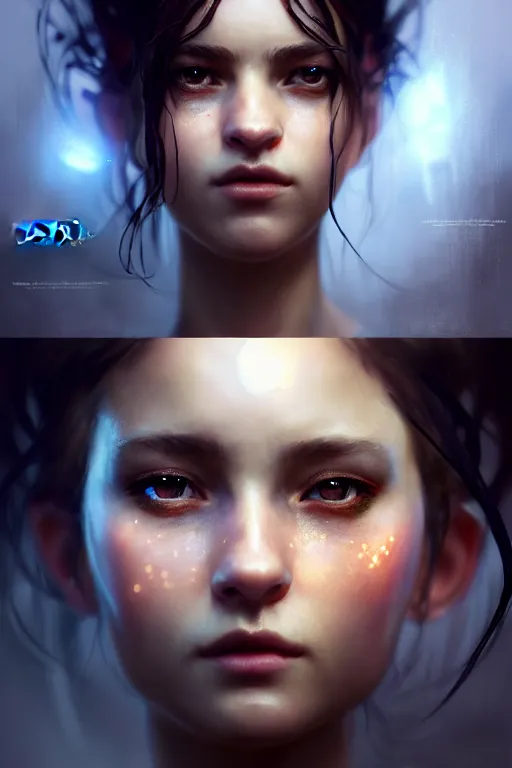 Image similar to cinematic shot of an epic portrait of a fairy dressed in military clothes, shiny skin, beautiful eyes, beautiful, small details, night setting, realistic poster with volumetric light from craig mallism, artgerm, jeremy lipkin and michael garmash, unreal engine, radiant light, detailed and complex environment, digital art, trends at art station, a masterpiece