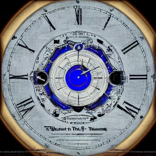 Prompt: a blueprint of time machine by da vinci