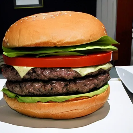 Image similar to the largest burger ever made