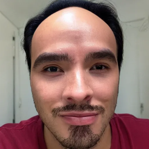 Image similar to photo of a guy with a tiny forehead