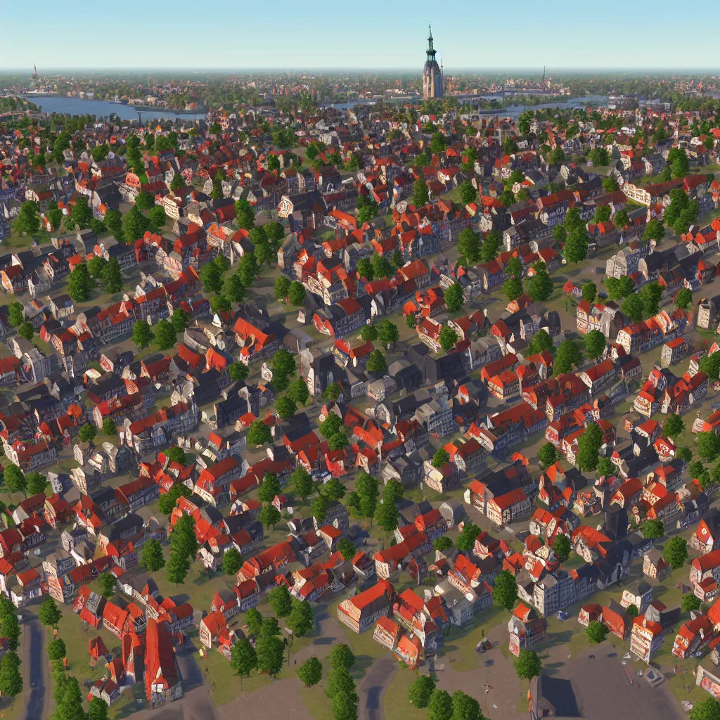 Image similar to cities skylines gdansk