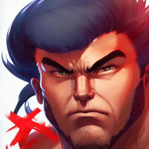 Prompt: a portrait of an american ryu from street fighter 2, art by lois van baarle and loish and ross tran and rossdraws and sam yang and samdoesarts and artgerm, digital art, highly detailed, intricate, sharp focus, trending on artstation hq, deviantart, unreal engine 5, 4 k uhd image