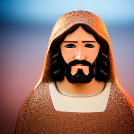 Image similar to the real face of jesus, realistic, 4 k, high quality, canon canon eos 5 d mark iv