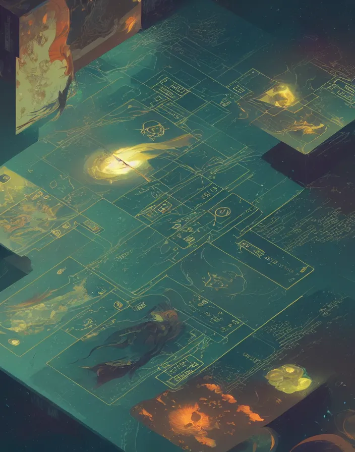 Image similar to “beautiful render of User Interface,tarot by victo ngai and andreas rocha and greg rutkowski, Trending on artstation , unreal engine, 8k hd wallpaperjpeg artifact,blur, artfact”