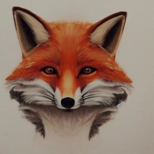 Image similar to a humanoid fox with a face inspired by jenna coleman, realistic illustration