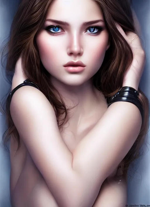 Image similar to a gorgeous female photo, professionally retouched, realistic, smooth face, perfect eyes, symmetrical, full body shot, wide angle, sharp focus, 8 k high definition, insanely detailed, intricate, elegant, art by artgerm