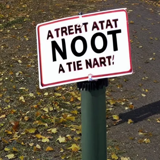 Prompt: A street sign that says Not A Sign