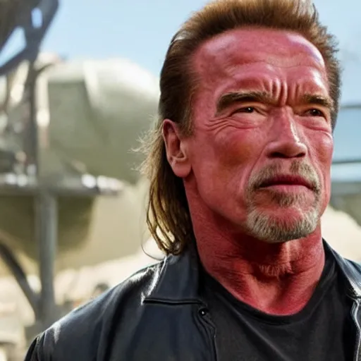Image similar to Arnold Schwarzenegger in Sons of anarchy very detail4K quality super realistic