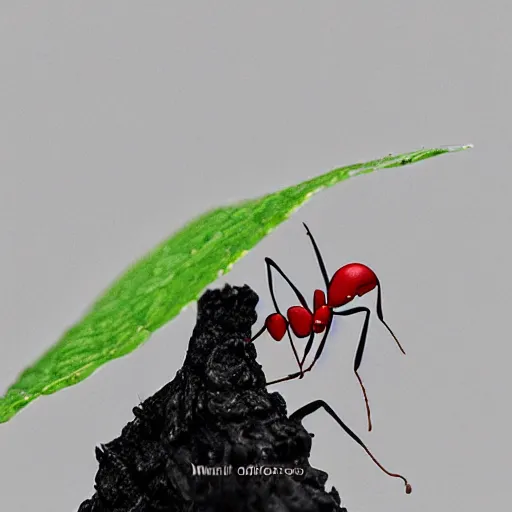 Prompt: ant on a leaf by tsutomu nihei, osamu tezuka, masashi kishimoto, 4 k, 8 k, detailed, nature