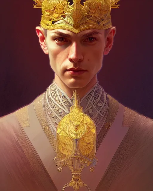 Image similar to symmetry!! portrait of king fisher, dnd, intricate, elegant, highly detailed, digital painting, artstation, concept art, smooth, sharp focus, illustration, art by artgerm and greg rutkowski and alphonse mucha