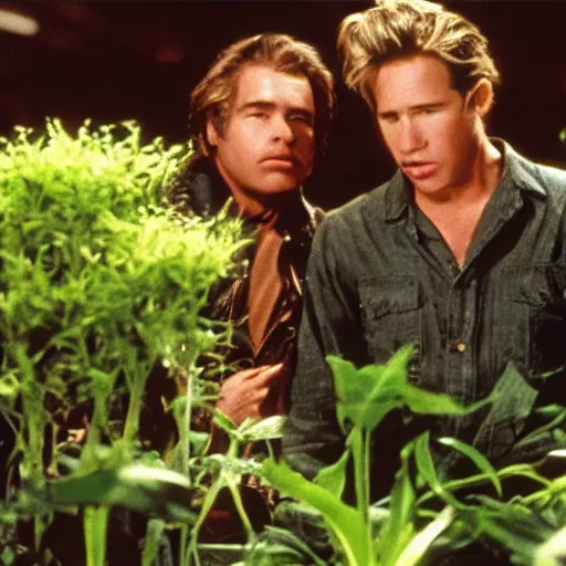 Image similar to killer plant movie starring val kilmer, film still