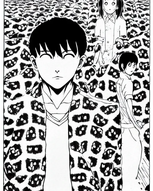 Image similar to manga artwork by junji ito