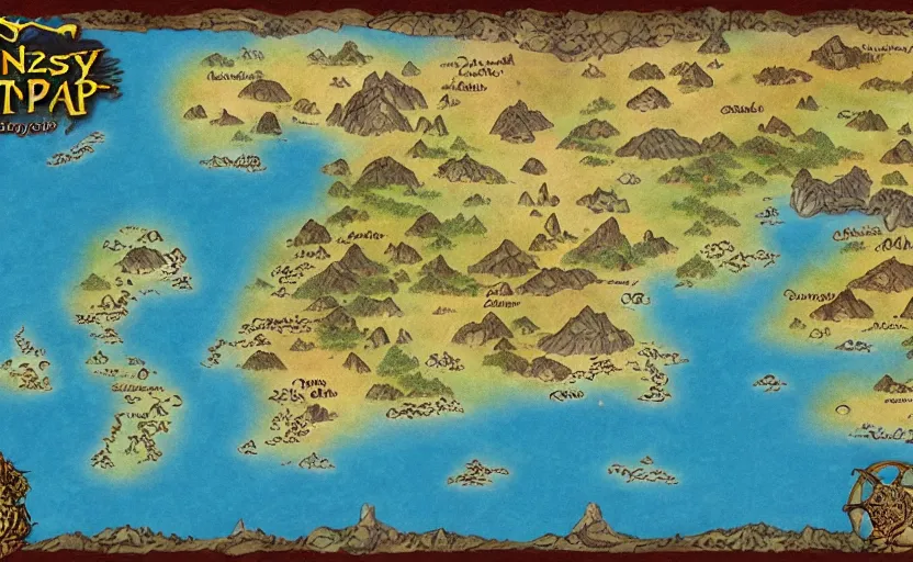 Image similar to fantasy world map,