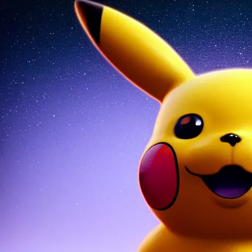 Prompt: extremely detailed high definition ultra focus super detailed hyper realistic Pikachu looking like a real animal real render 3d amazing beutiful lighting visceral hD 8k large