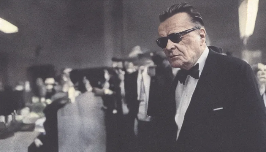 Prompt: photo of Josip Broz Tito, cinestill 800t Agfacolor, heavy grain, high quality, criterion collection