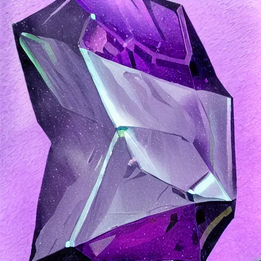 Image similar to Floating dark-purple crystal shard 🎨🖌️