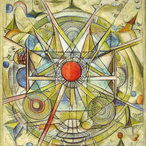 Prompt: mathematical equations inspired by bosch, bosch, klee. mathematical paradise, beautiful animals, equation heaven, beautiful plants, platonic solids, elegant diagrams, beautiful equations, oil paint, hyperrealistic, on loan from louvre, masterpiece