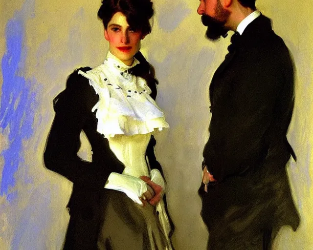 Image similar to painting by John Singer Sargent