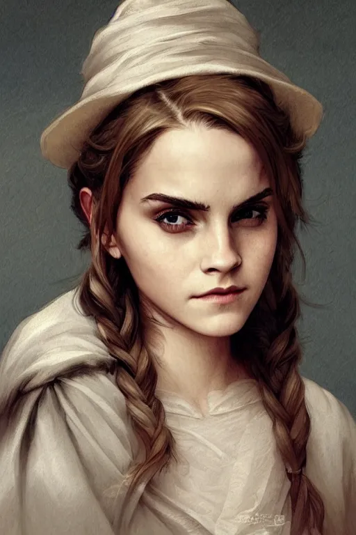 Image similar to emma watson, annasophia robb, traditional corsican, intricate, highly detailed, artstation, illustration, jurgens, rutkowski, bouguereau, charlie bowater