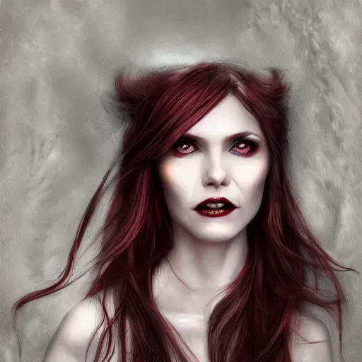 Image similar to the vampire woman portrait, fantasy art, concept art, photorealistic, highly detailed, -H 1000