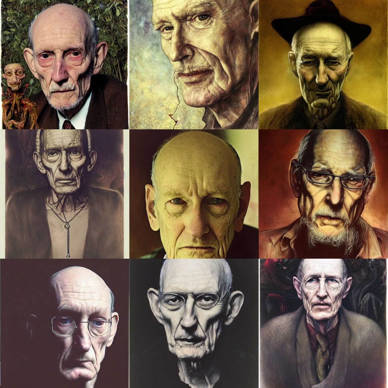 Prompt: William S Burroughs by Brian Froud