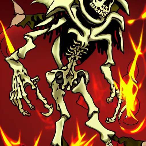 Image similar to Overlord Skeleton Necromage from the anime Overlord