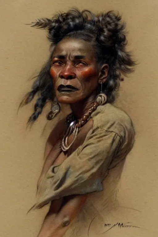 Prompt: (((((1950s wild west indian woman . muted colors.))))) by Jean-Baptiste Monge !!!!!!!!!!!!!!!!!!!!!!!!!!!