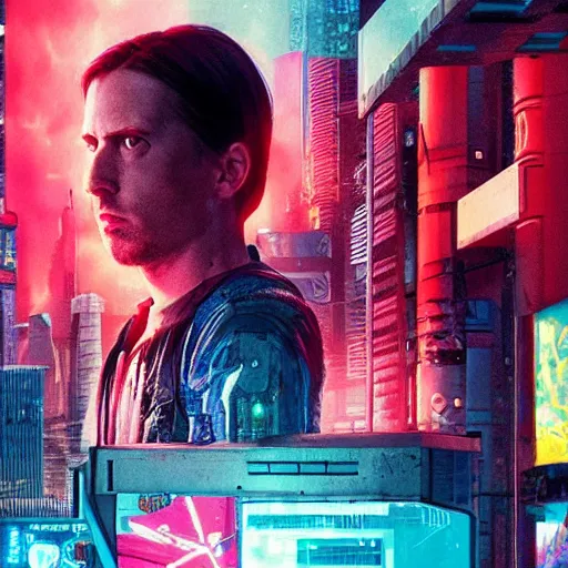 Prompt: cyberpunk movie by wes anderson