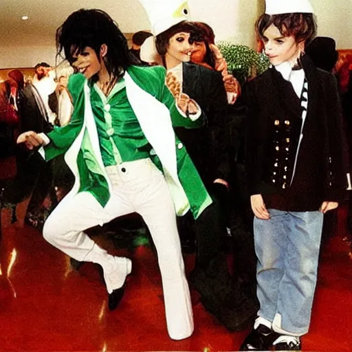 Image similar to “Michael Jackson dressed as Peter Pan”