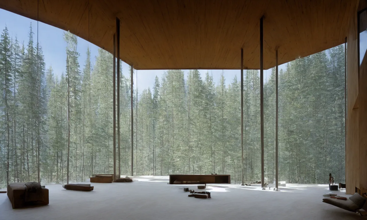 Image similar to solitude is bliss by peter zumthor, ethereal