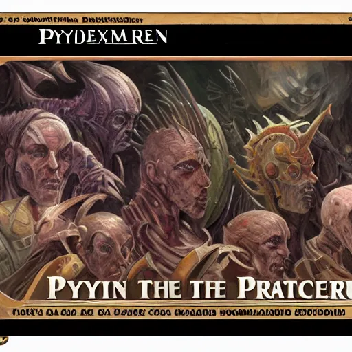 Image similar to A portrait of the Phyrexian praetors