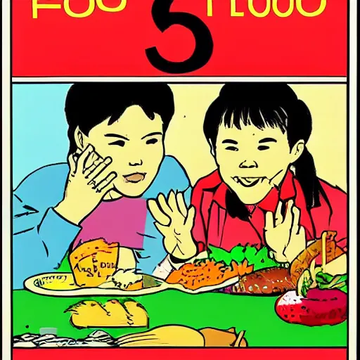 Image similar to 1 9 9 0 s singaporean public education poster for food