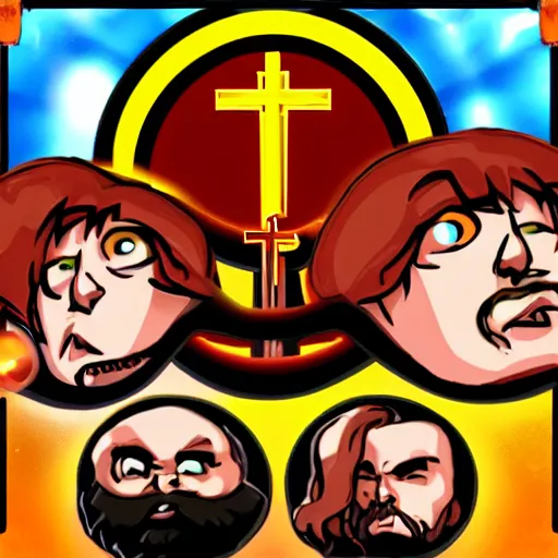 Image similar to the church of scientology newgrounds flash game