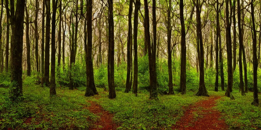 Image similar to Forest in the style of Rocha Andreas