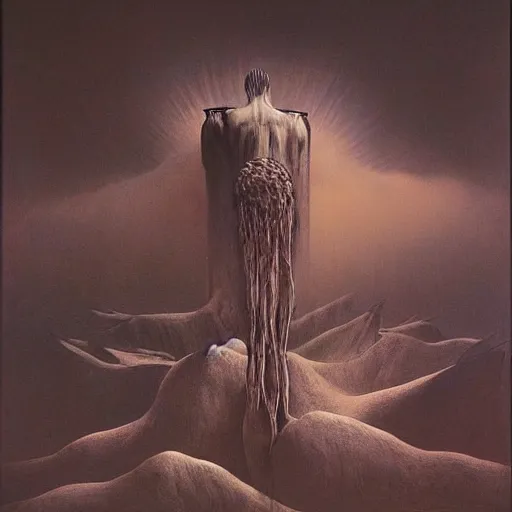 Image similar to Friendship of Nations by Zdzislav Beksinski