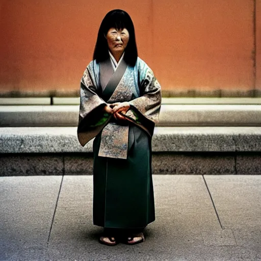 Image similar to photograph of a japanese woman, photograph by steve mccurry