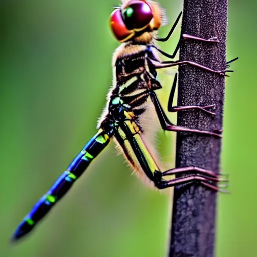 Image similar to a dragonfly - cat - hybrid, animal photography