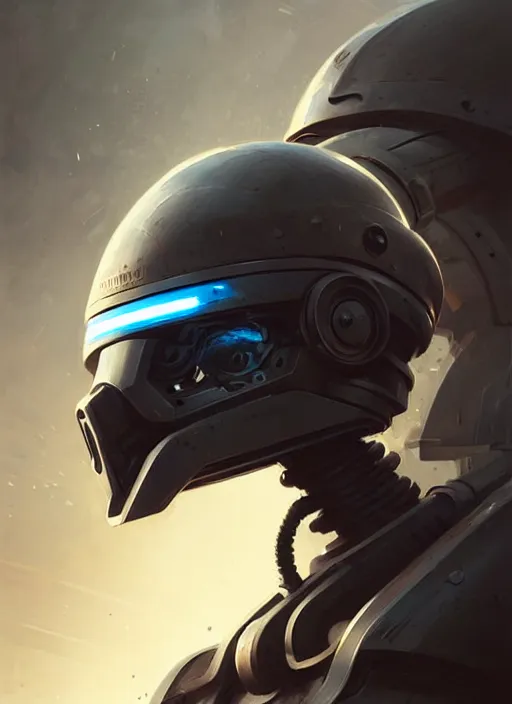 Image similar to an epic mechanical futuristic war robotic racing helmet highly detailed, digital painting, concept art, smooth, sharp focus, illustration, art by greg rutkowski