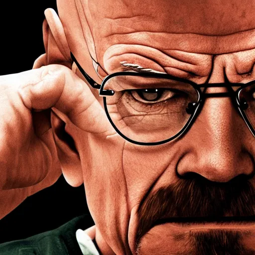 Image similar to Walter White in prison 4K quality super realistic