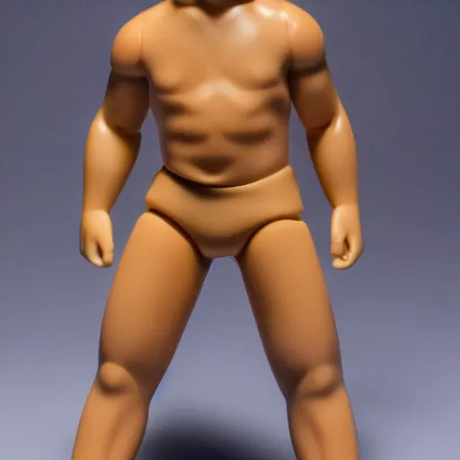 Prompt: Swimmer action figure, highly detailed, studio lighting